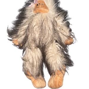 Wish Fluffy Stuffed Animal - Black, White, Tan